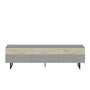 Hanah Home Soporte de TV Gris y Travertino